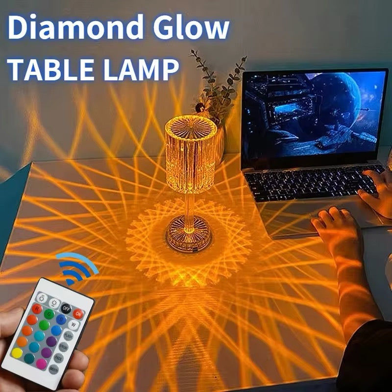 LED Crystal Table Lamp