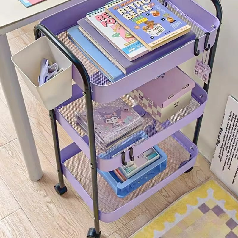 Pink 3-Layer Storage Shelf