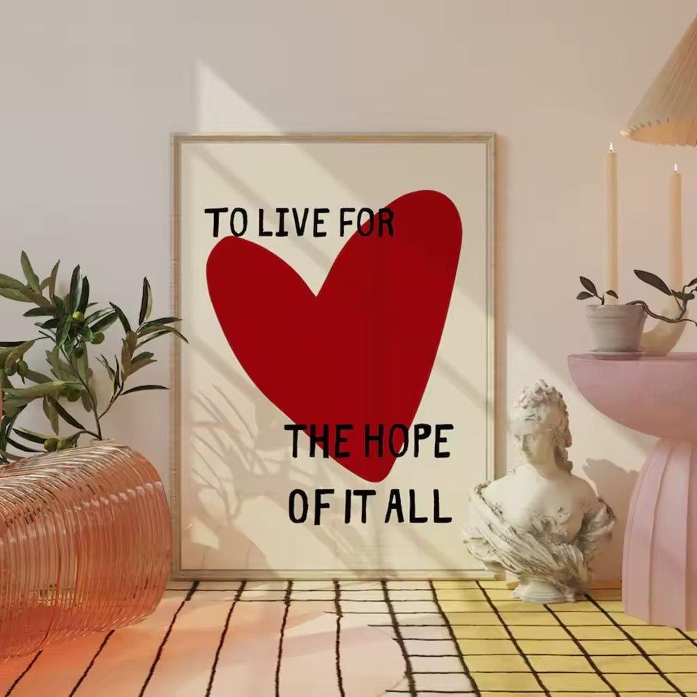 Red Heart Poster