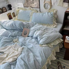 Korean Princess Ruffle Bedding Set