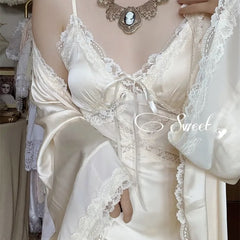 Silk Coquette Strap Dress