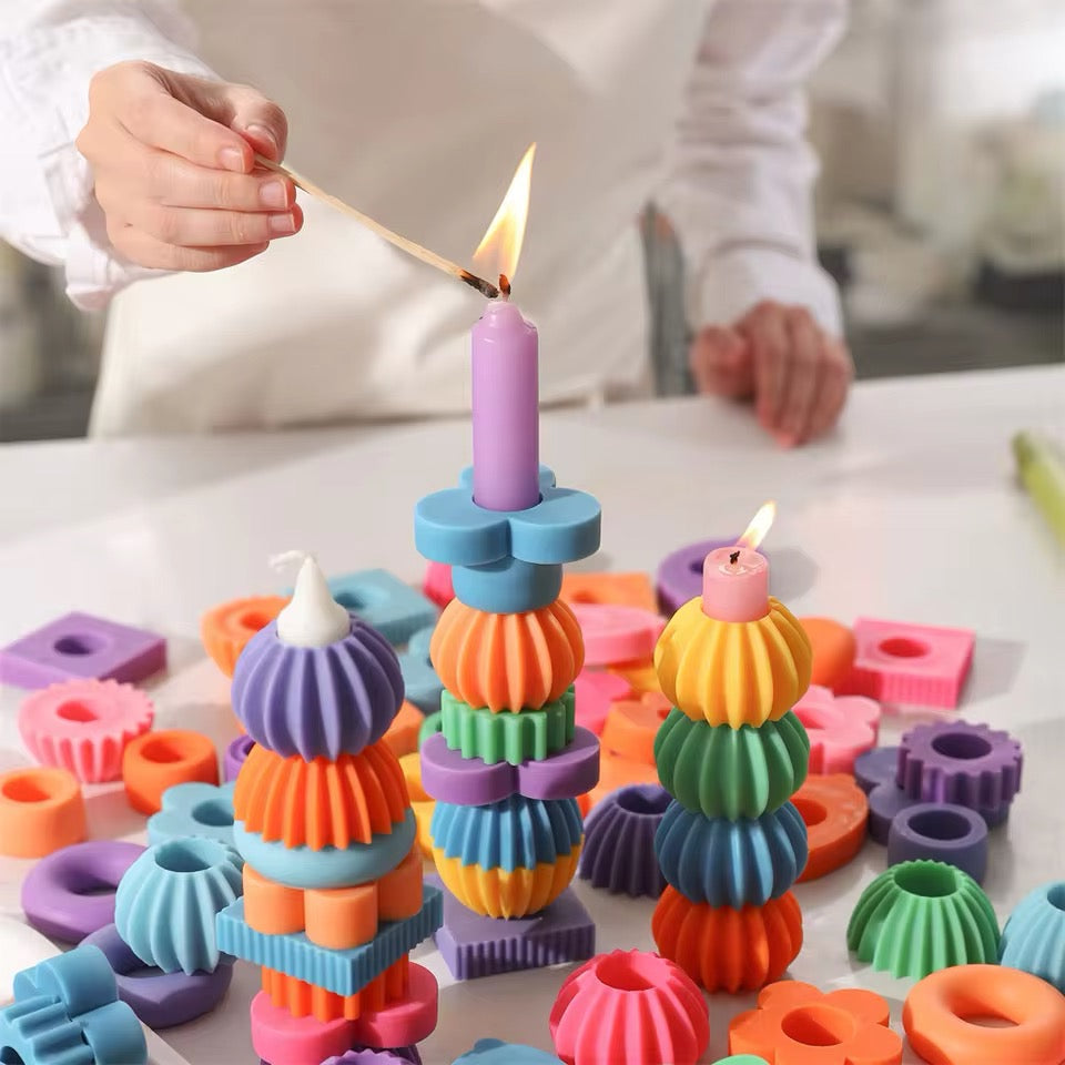 Geometric Silicone Candle Molds