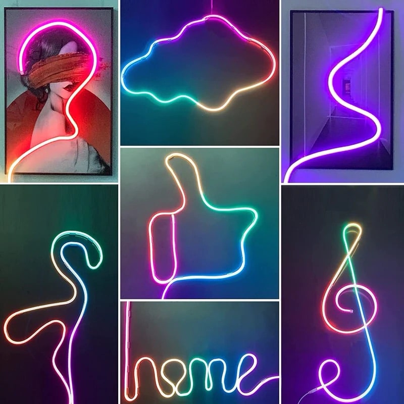 Squiggle Neon LED Lights