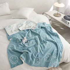 Smiley Face Blanket - Orange