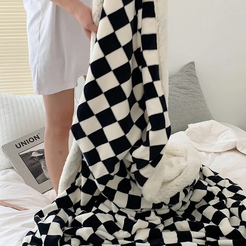 Nordic Checkerboard Blanket