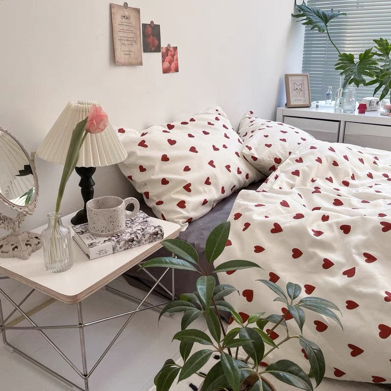 Heart Aesthetic Bedding Set