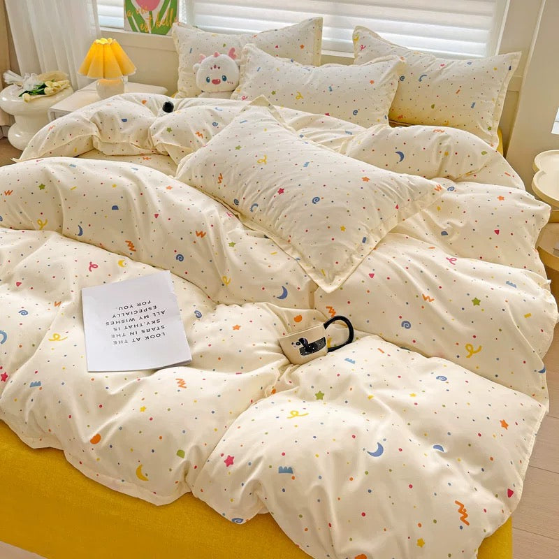 Rainbow Dot Bedding Set