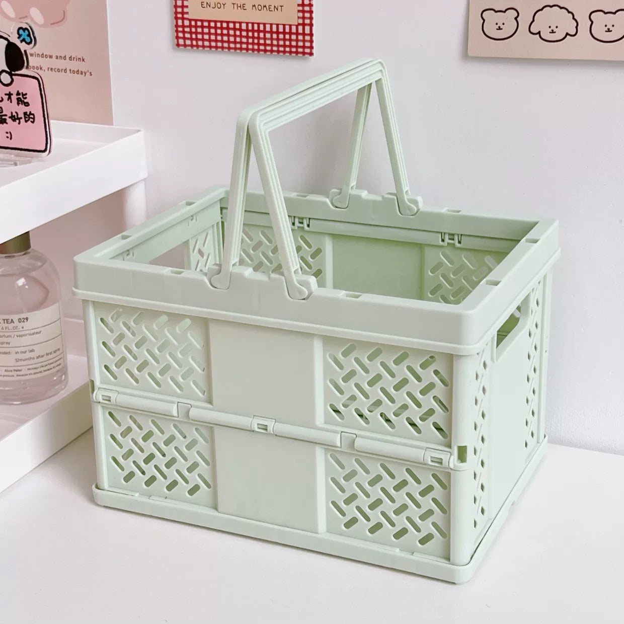 Pastel Folding Storage Basket