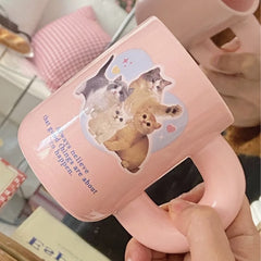 Pink Cute Kitten Mug