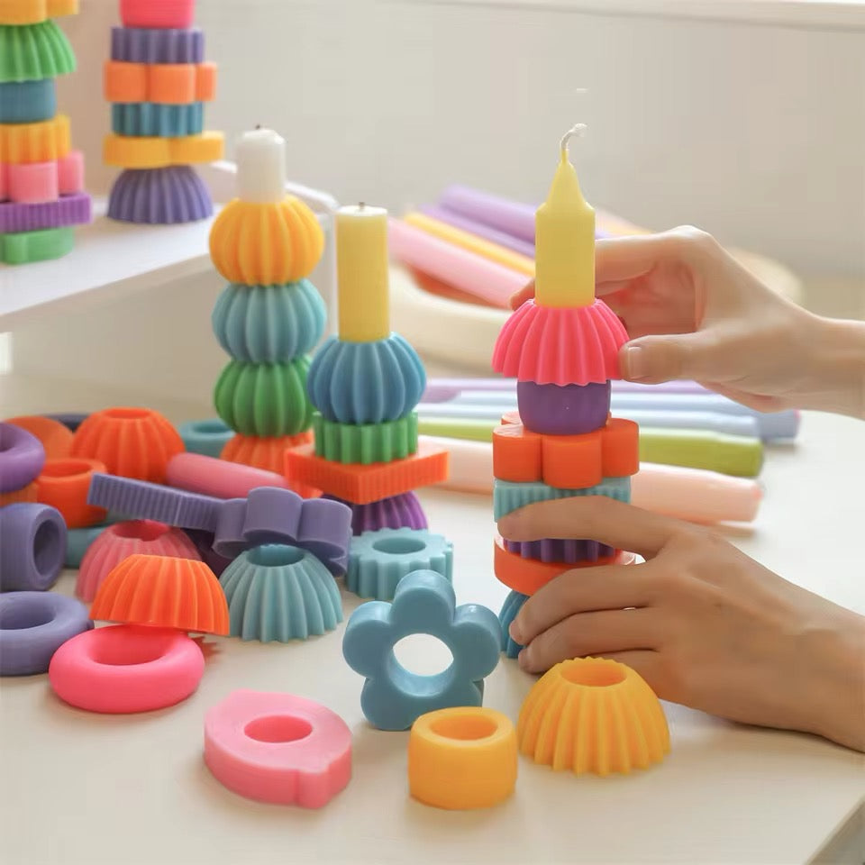 Geometric Silicone Candle Molds