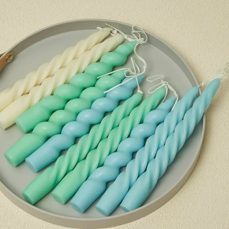 2 pc Spiral Candles
