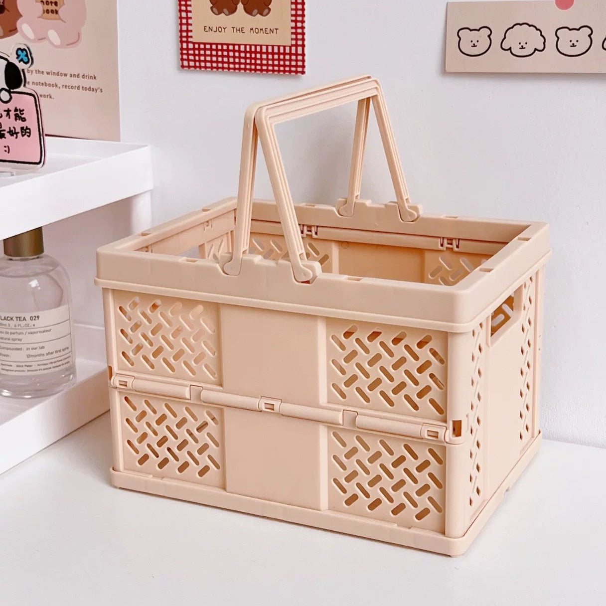 Pastel Folding Storage Basket