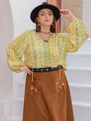 PLUS SIZE Melina Long Sleeve Blouse