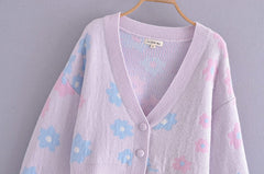 Poppy Floral Pattern Cardigan