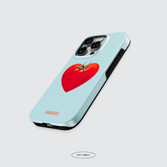 Blue Tomato Heart iPhone Case