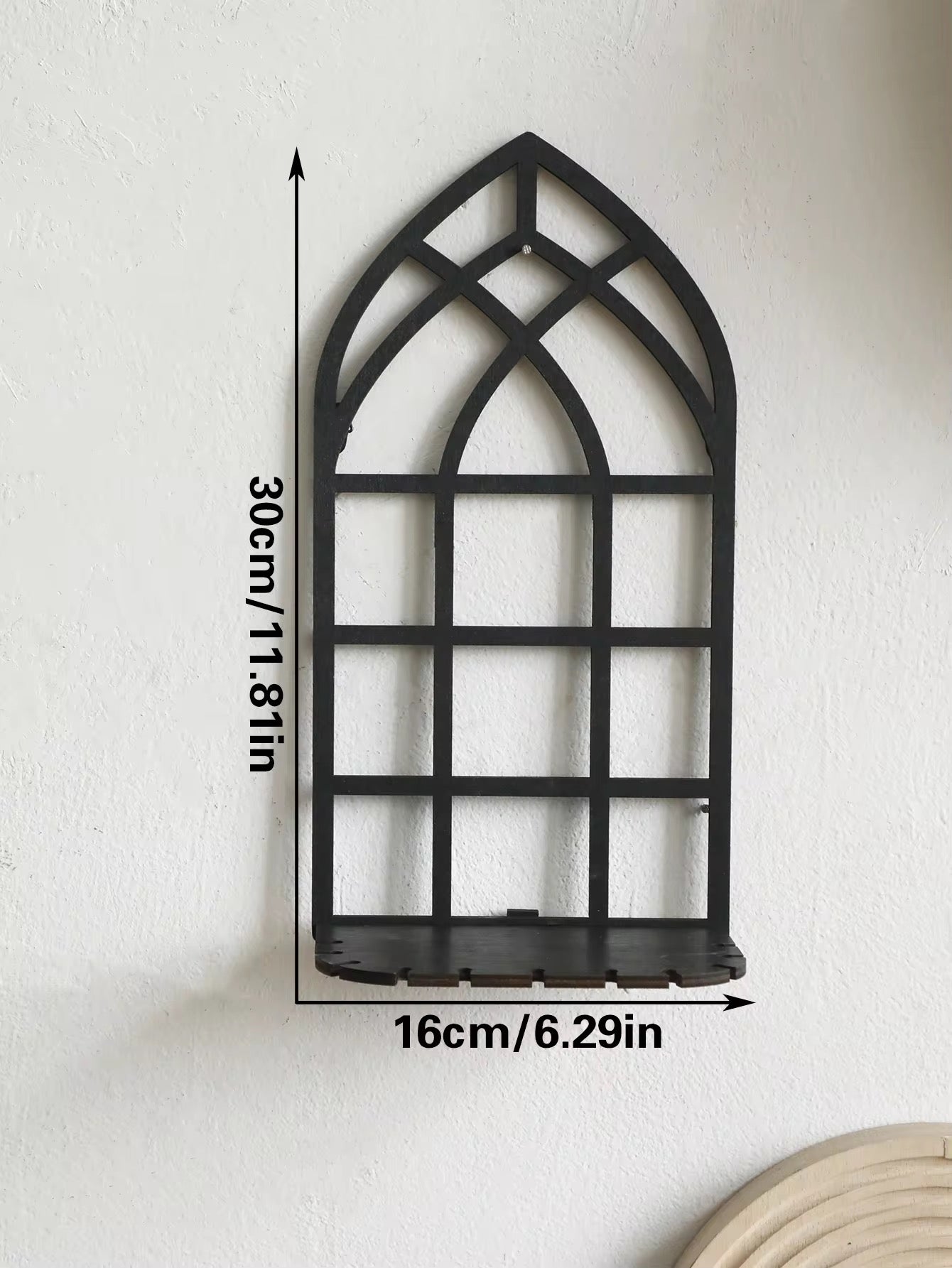 Gothic Wooden Arch Shelf
