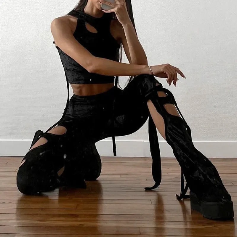 Goth Velvet Pants