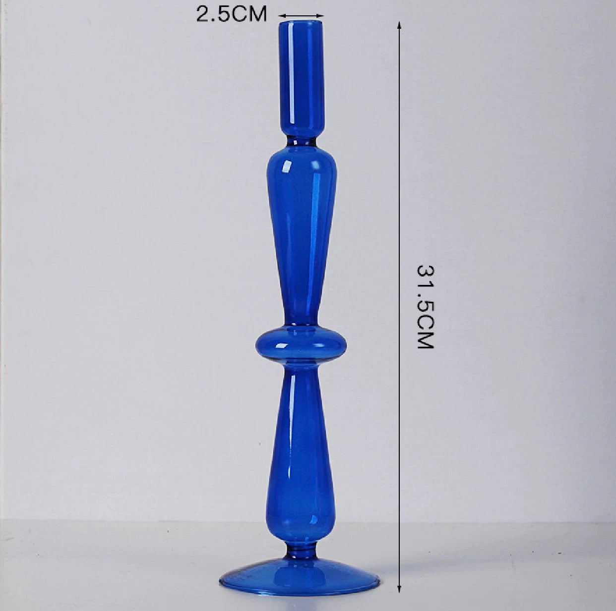 Blue Candle Holder Vase