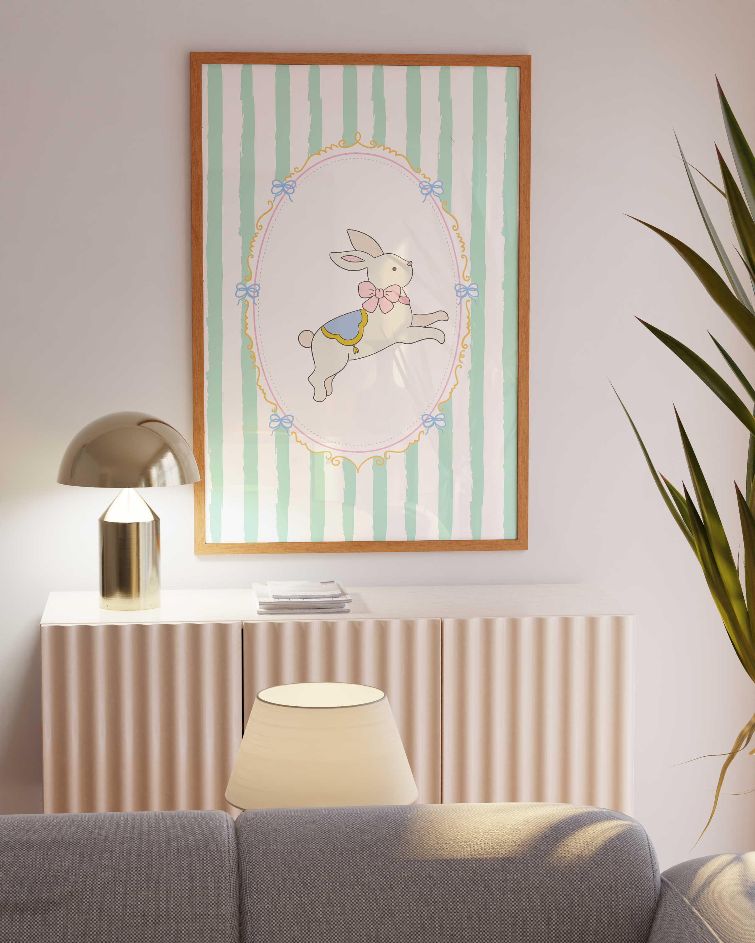 Pastel Bunny Poster Set