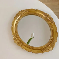 Golden Reflection Mirror and Tray