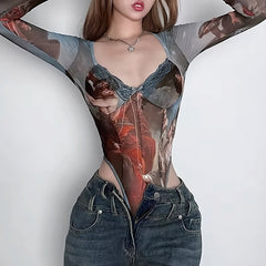 Y2K Aesthetic Bodysuit