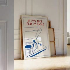 Retro Music Wall Art Poster