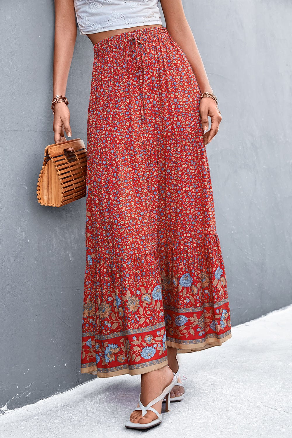 Robin Boho High Waist Maxi Skirt