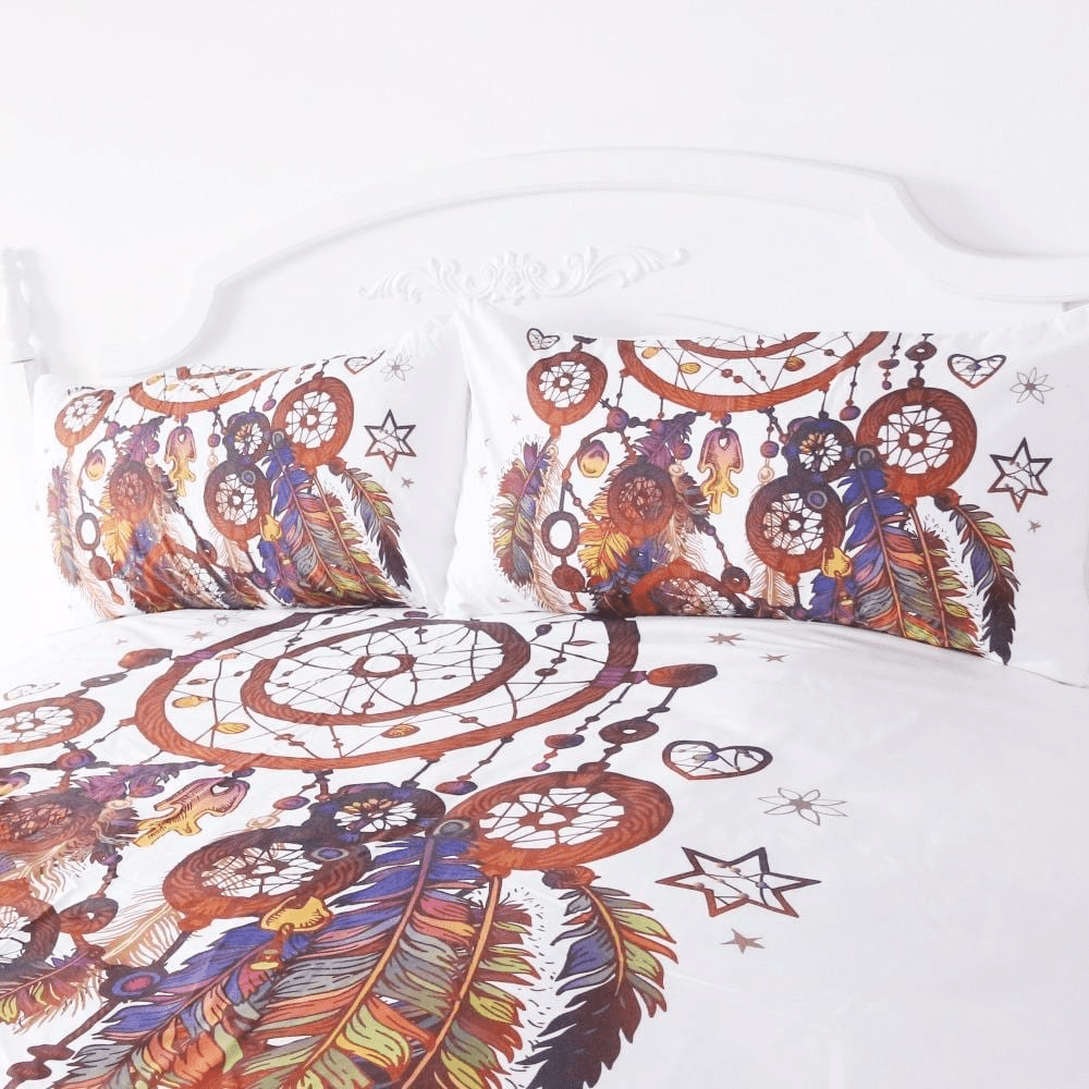 Feather Dreamcatcher Bedding Set 3pcs