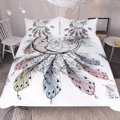 Moon Dreamcatcher Bedding Set 3pcs