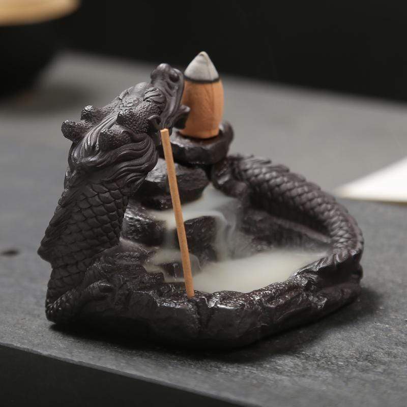 Flaming Dragon Incense Burner