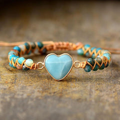 FROM THE HEART AMAZONITE BRACELET