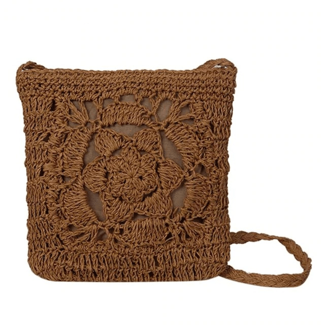 Mia Woven Crochet Cross Body Bag