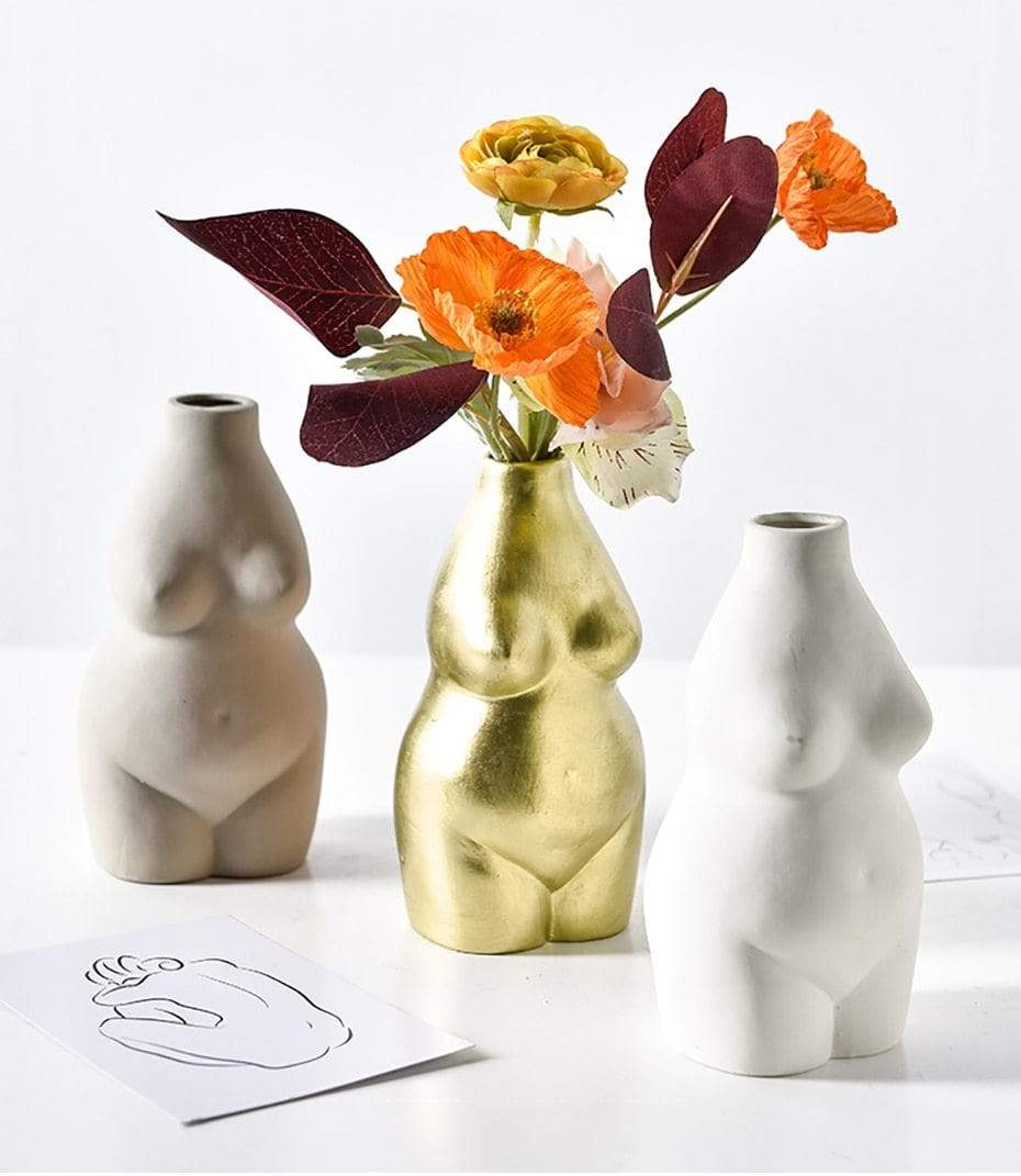 Female Nude Flower Vase