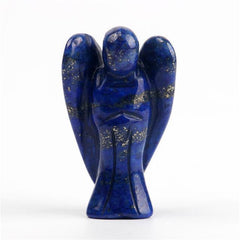 Natural Crystal Guardian Angel Carving