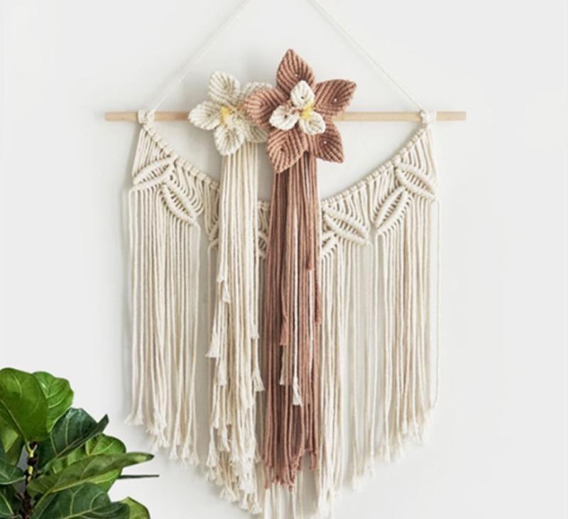 Floral Macrame Wall Hanging