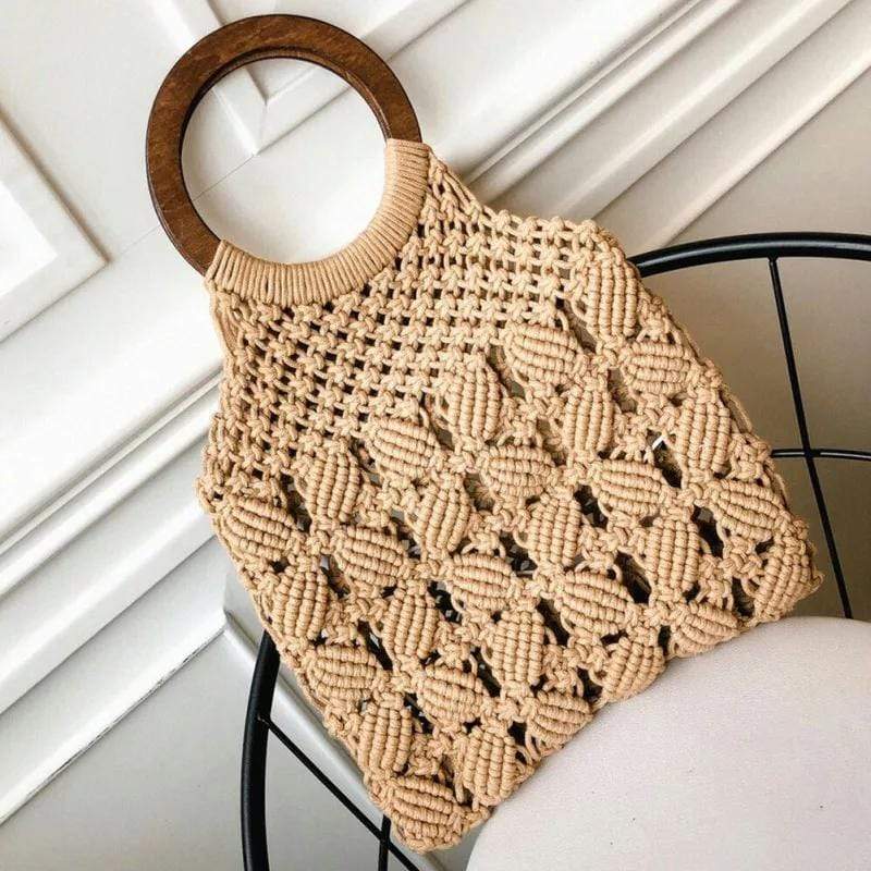 Gaia Boho Straw Bag