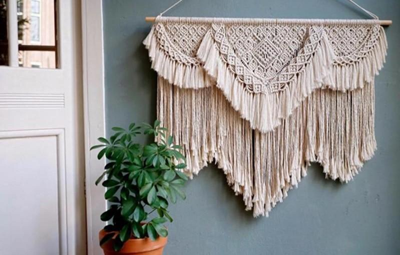 Geometric Pattern Macrame Wall Hanging