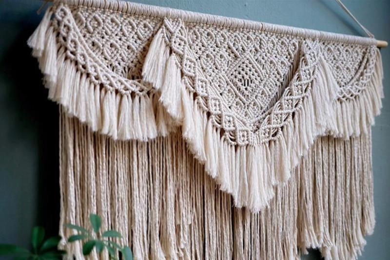 Geometric Pattern Macrame Wall Hanging