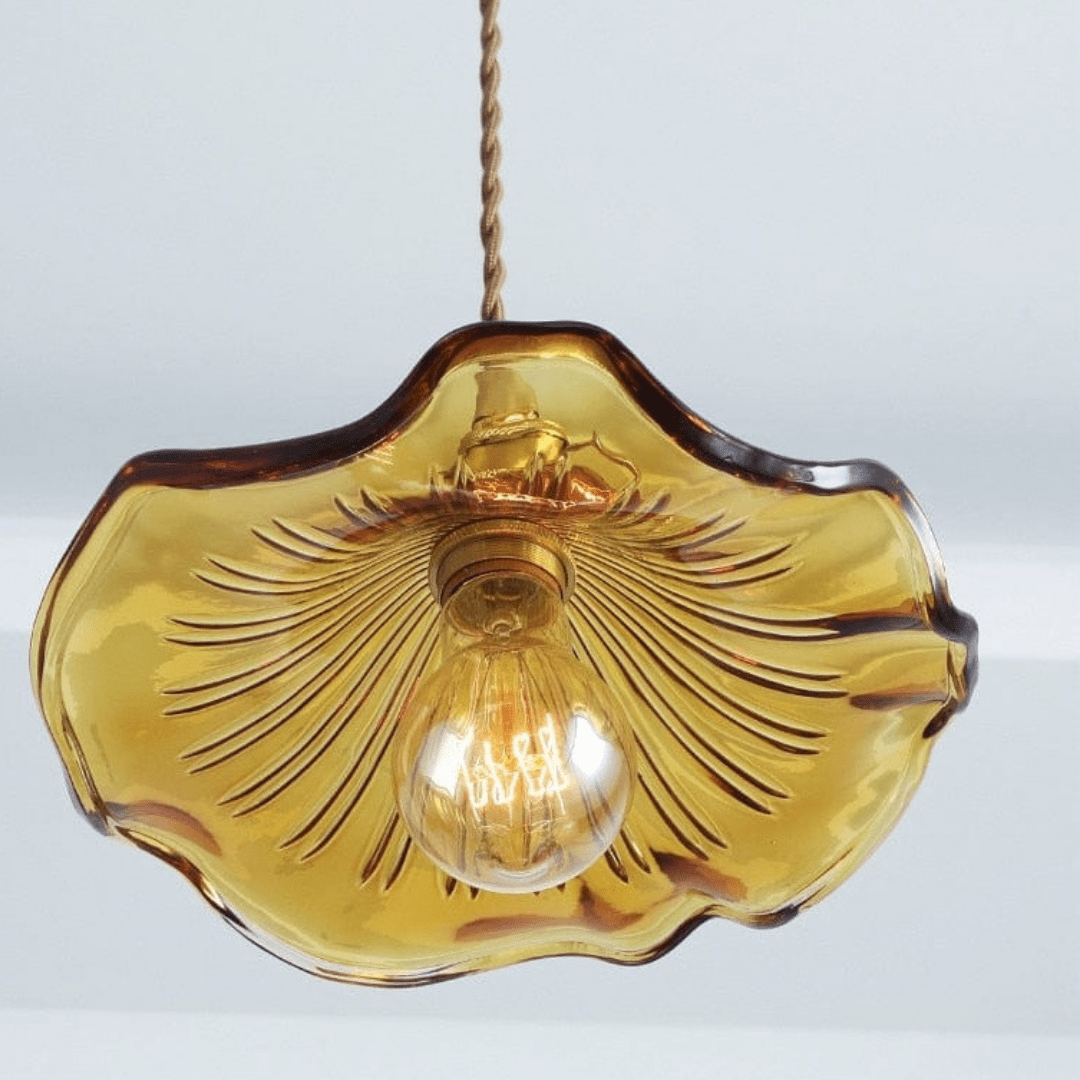 Flowers Glass Pendant Lamp