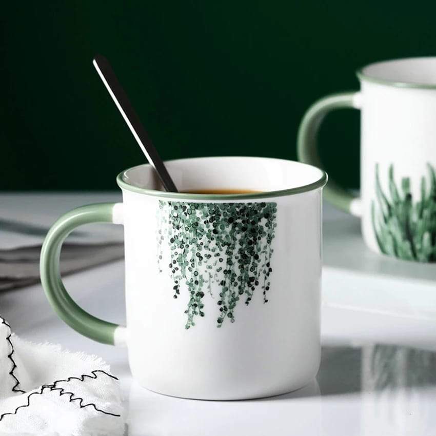 Green Plants Mugs