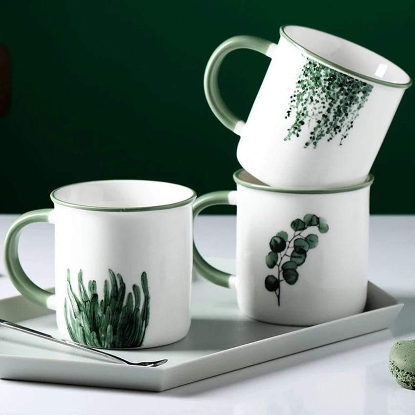 Green Plants Mugs