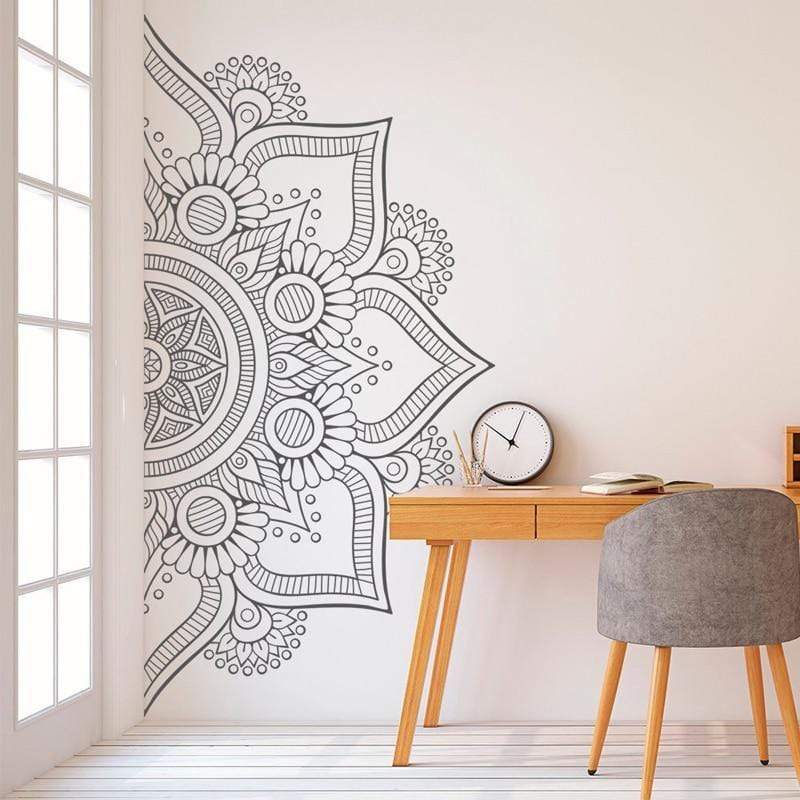 Half Mandala Wall Decal