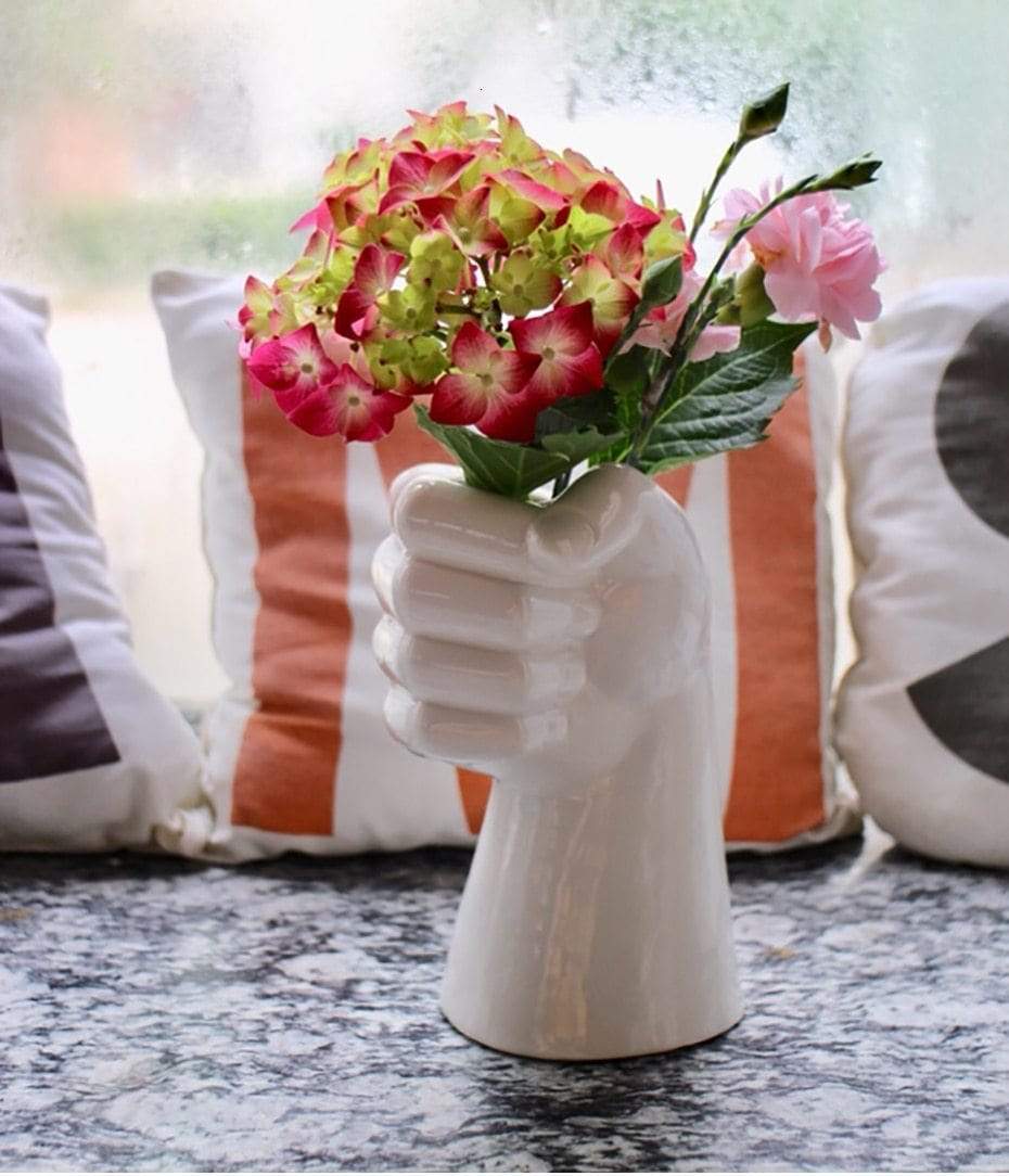 Hand Shaped Flower Vase