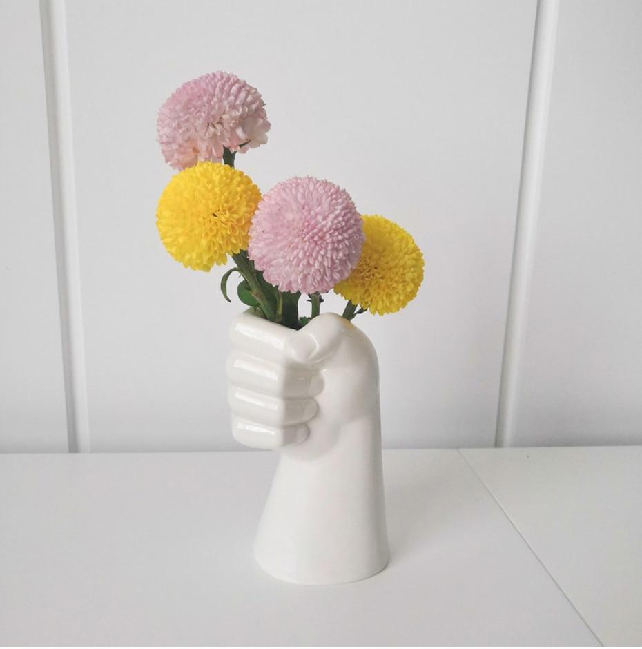 Hand Shaped Flower Vase