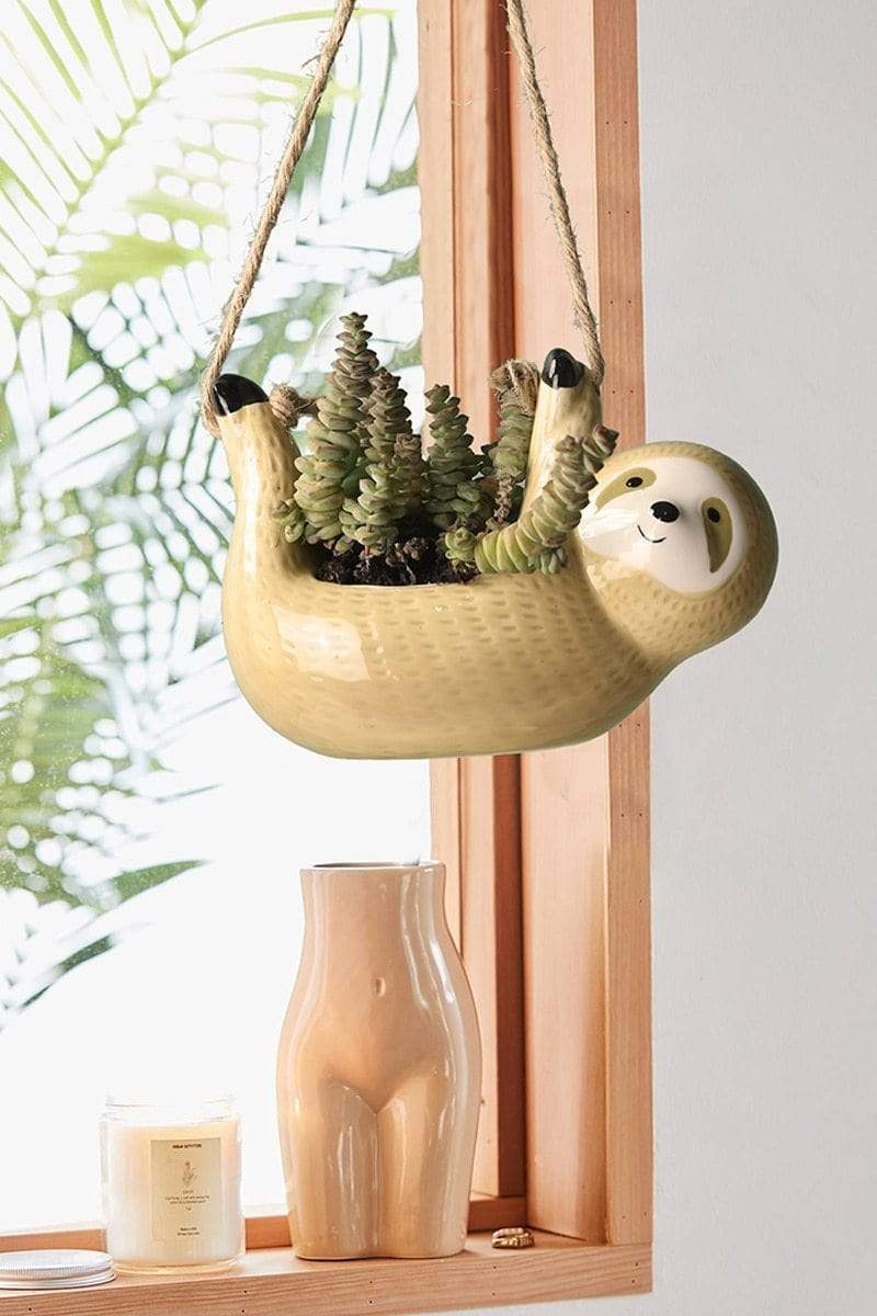 Hanging Sloth Planter