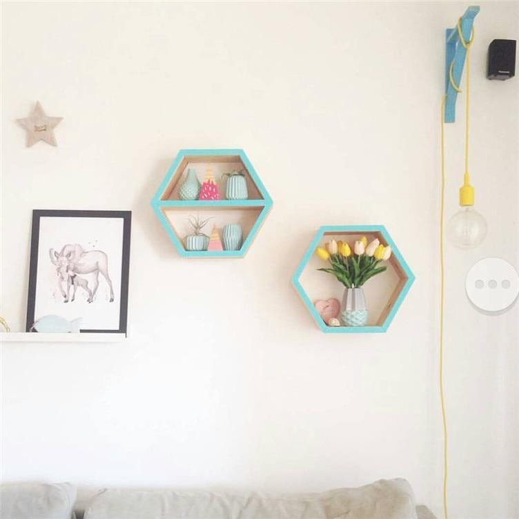 Hexagon Wall Shelf