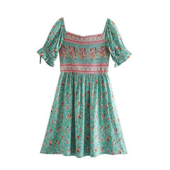 Kaila Mini Dress in Green