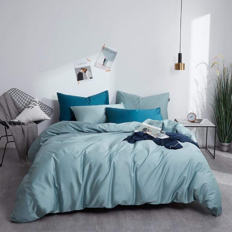 Plain Silky Soft Duvet Cover Set