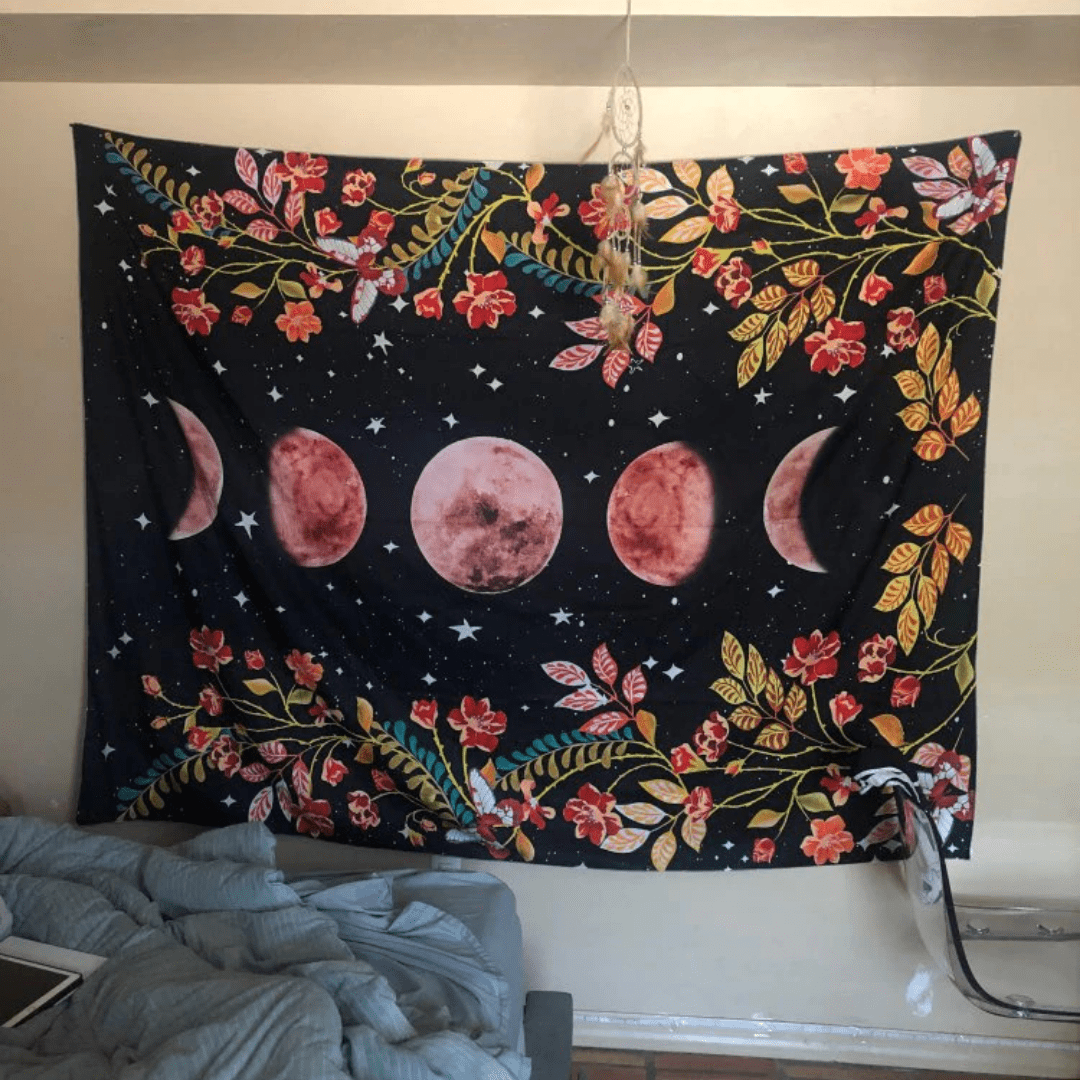 Lunar Phases Tapestry