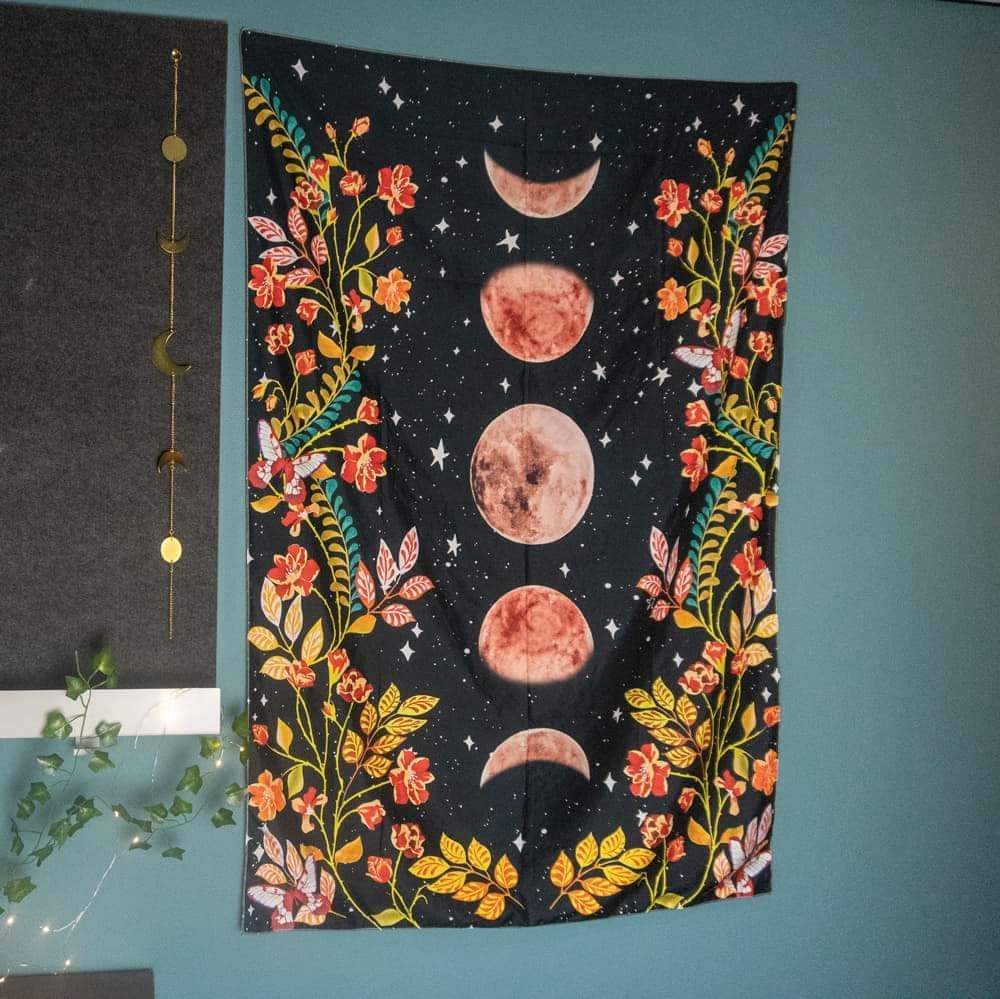 Lunar Phases Tapestry